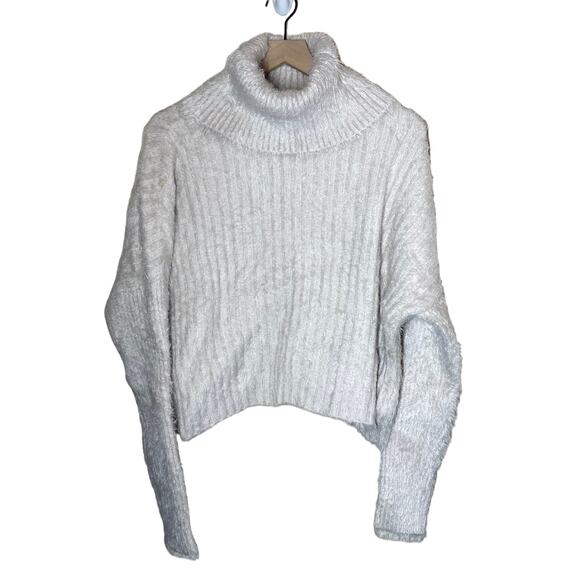 FATE Cream Eyelash Cowl Neck Sweater NWT Size Small - Picture 1 of 10